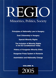 Generation Groups in the History of Hungarian Minority Elites Cover Image