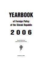 Slovakia’s Foreign Policy Towards The Western Balkans in 2006 Cover Image