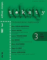 The Figures of Temporality in Marek Bieńczyk's "Tworki" Cover Image