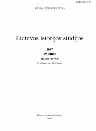 RELATIONS BETWEEN RUSSIA AND LITHUANIA IN THE CONTEMPORARY LITHUANIAN HISTORIOGRAPHY Cover Image