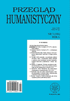 Reflections on Andrzej Bogusławski's Article Konwledge, Falsehood, Truth: A Word about Their Mutual Relation, "Przegląd Humanistyczny" 1, 2007 Cover Image