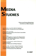Professional Self-Image of the Czech Journalists: Selected Attributes Cover Image