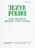 A selection of honorific forms used by rural populations in Poland (on the example of Zakliczyn by Dunajec community) Cover Image