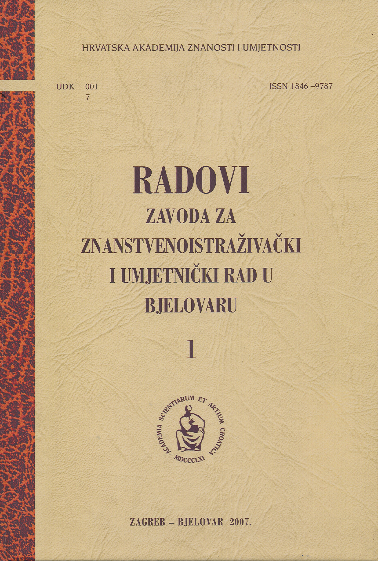 The Contribution to Research by Jewish History in Bjelovar Cover Image
