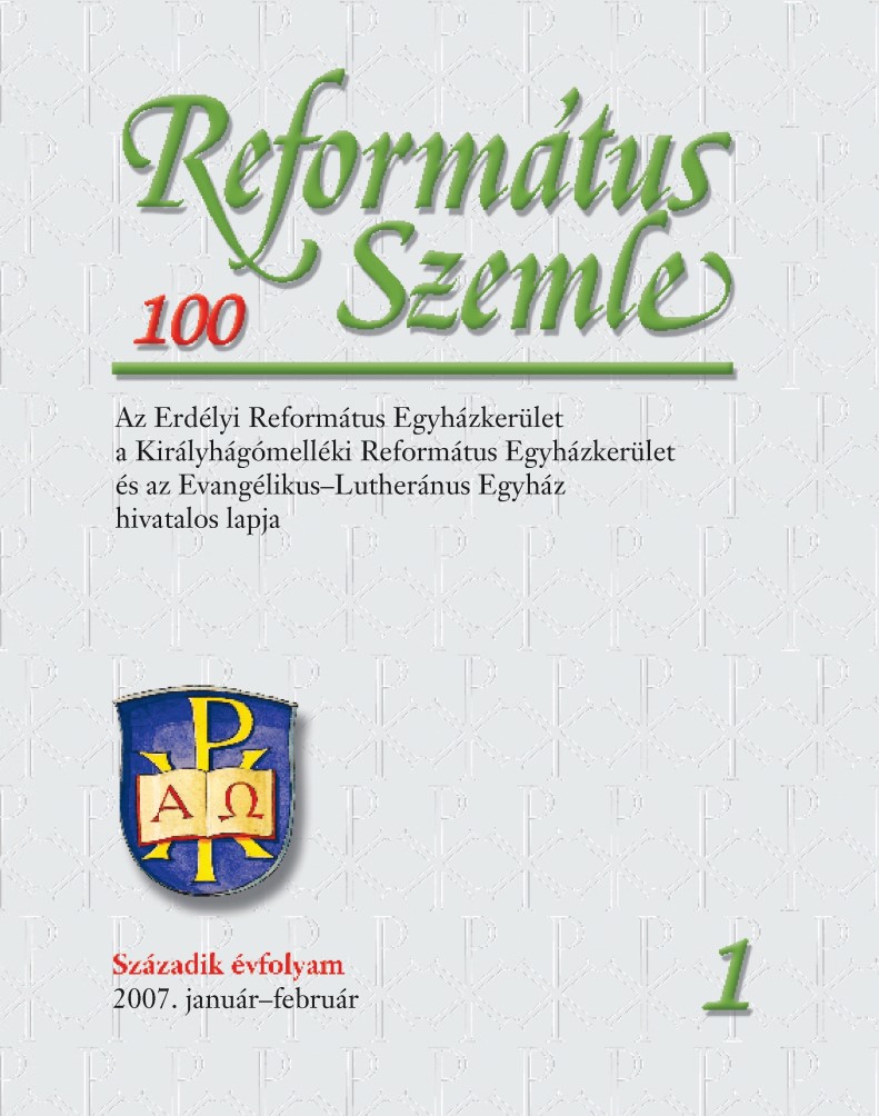The 100th Anniversary of the Reformed Review Cover Image