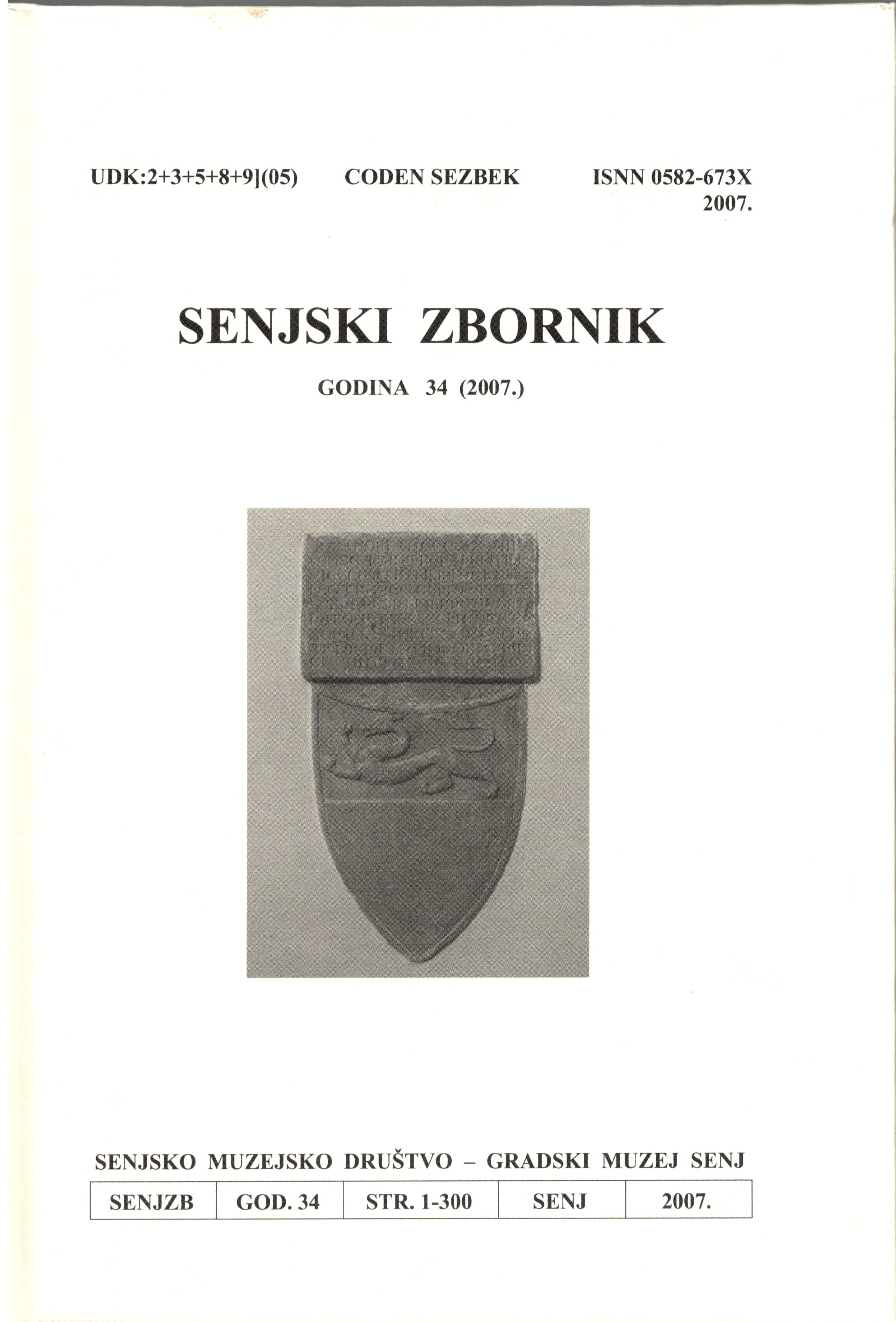 The penal law of the Statute of Senj from 1388 Cover Image