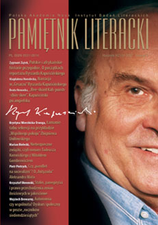 A review of: Opowiadanie w perspektywie badań porównawczych. Ed. Zofia Mitosek. Kraków 2004 Cover Image