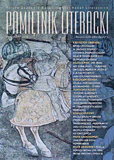 A review of: Dariusz Chemperek, Poezja Jana Gawińskiego i kultura literacka drugiej połowy XVII wieku. Lublin 2005 Cover Image
