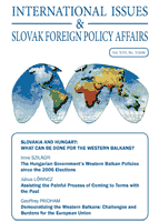 Slovak Foreign Policy towards the Western Balkans: Potemkin Villages Cover Image