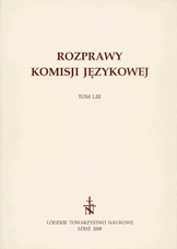 The ways of expressing aspect and multiplicity categories in dialects of Southern Masovia and their other dialect and all-Poland realizations Cover Image