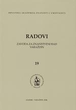 F. RAČKI AND J. J. STROSSMAYER ABOUT THE BISHOP OF SENJ V. ŠOIĆ AND CANON/SCIENTIST I. ČRNČIĆ Cover Image