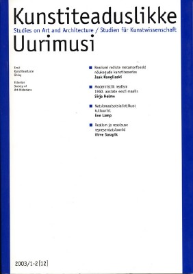 ABC-Centres and Identities of Mustamäe Mikrorayons  Cover Image