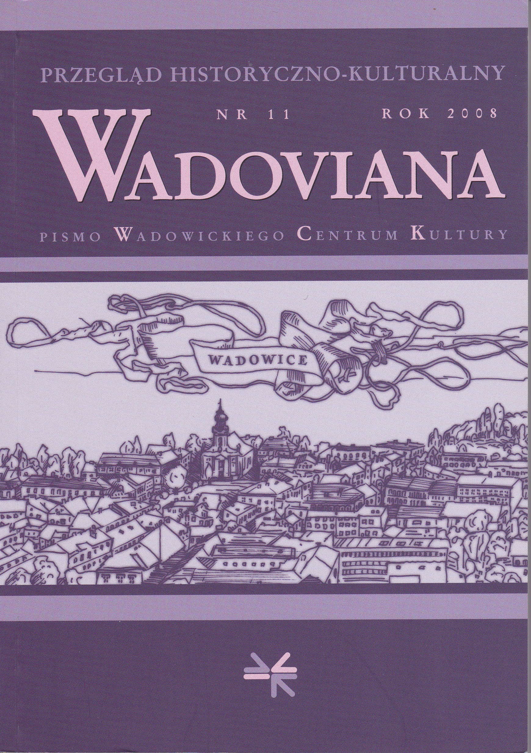 Wadowickie Towarzystwo imienia Króla Władysława Jagiełły in the archives in Lviv (1910-1912) Cover Image
