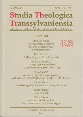 Secular priests in Transylvania in the mirror of numbers (1556–1716) Cover Image