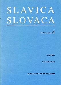 The Portion of Explicit Expressive Means of the Category of Determination in Chosen Styles of the Slovak, Russian and English Languages Cover Image