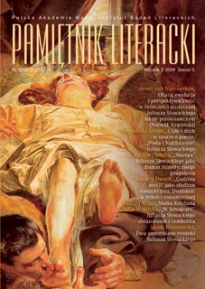 A review of: Wiesław Rzońca, Norwid a romantyzm. Warszawa 2005 Cover Image