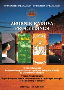 Current Problems in Realization of the Higher Education Reform in Accordance to the Bologna Principles at the University Of Sarajevo Cover Image