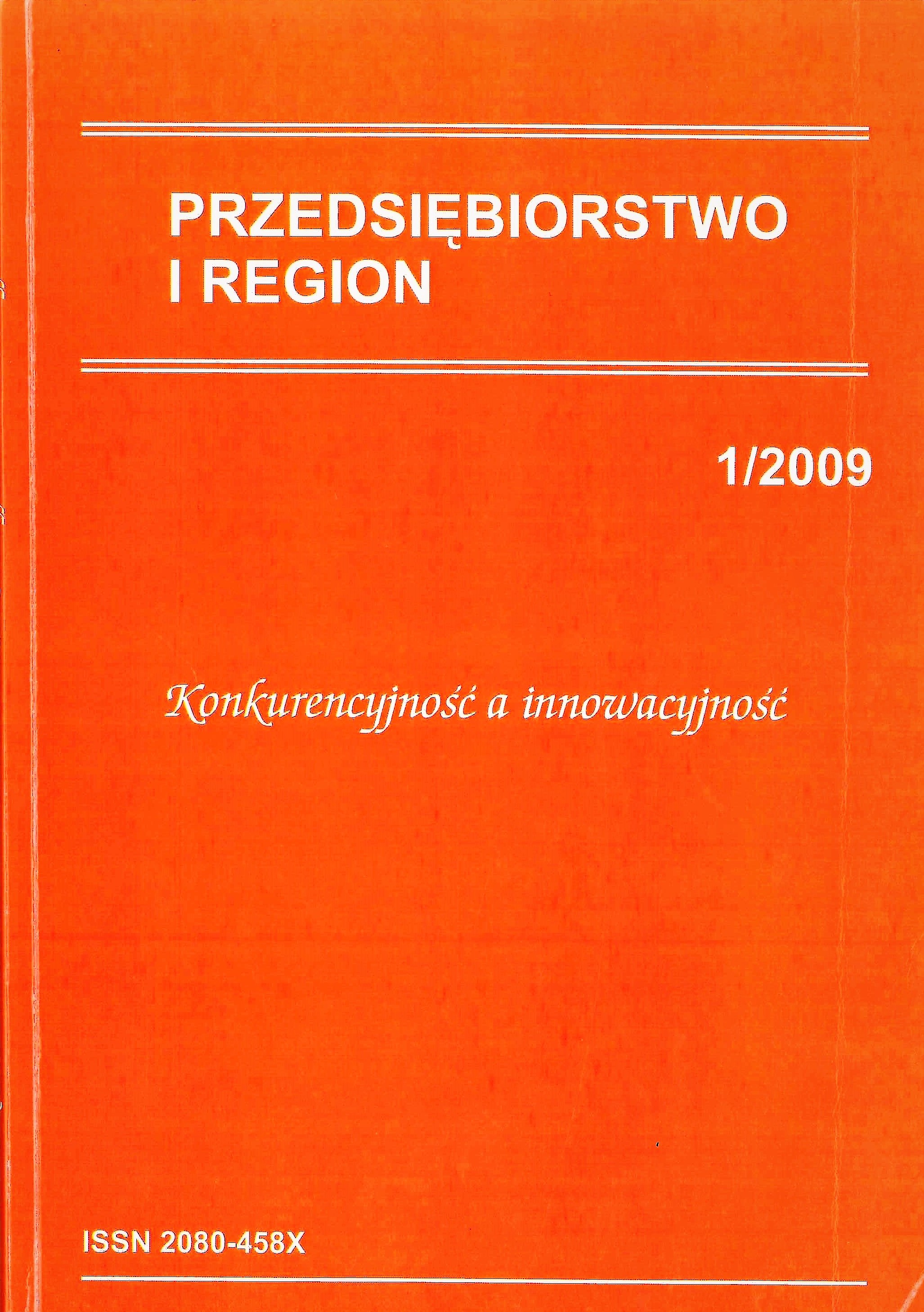 Selected Features Determining Competitiveness of Development in the Region of Podkarpacie within the Process of European Integration Cover Image