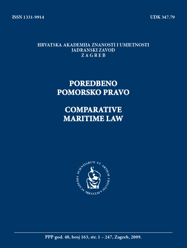 Inland navigation vessels in the light of property law Cover Image