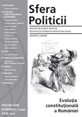 Institutional Efficiency in Terms of Constitutional Choice. The Romanian Case Cover Image