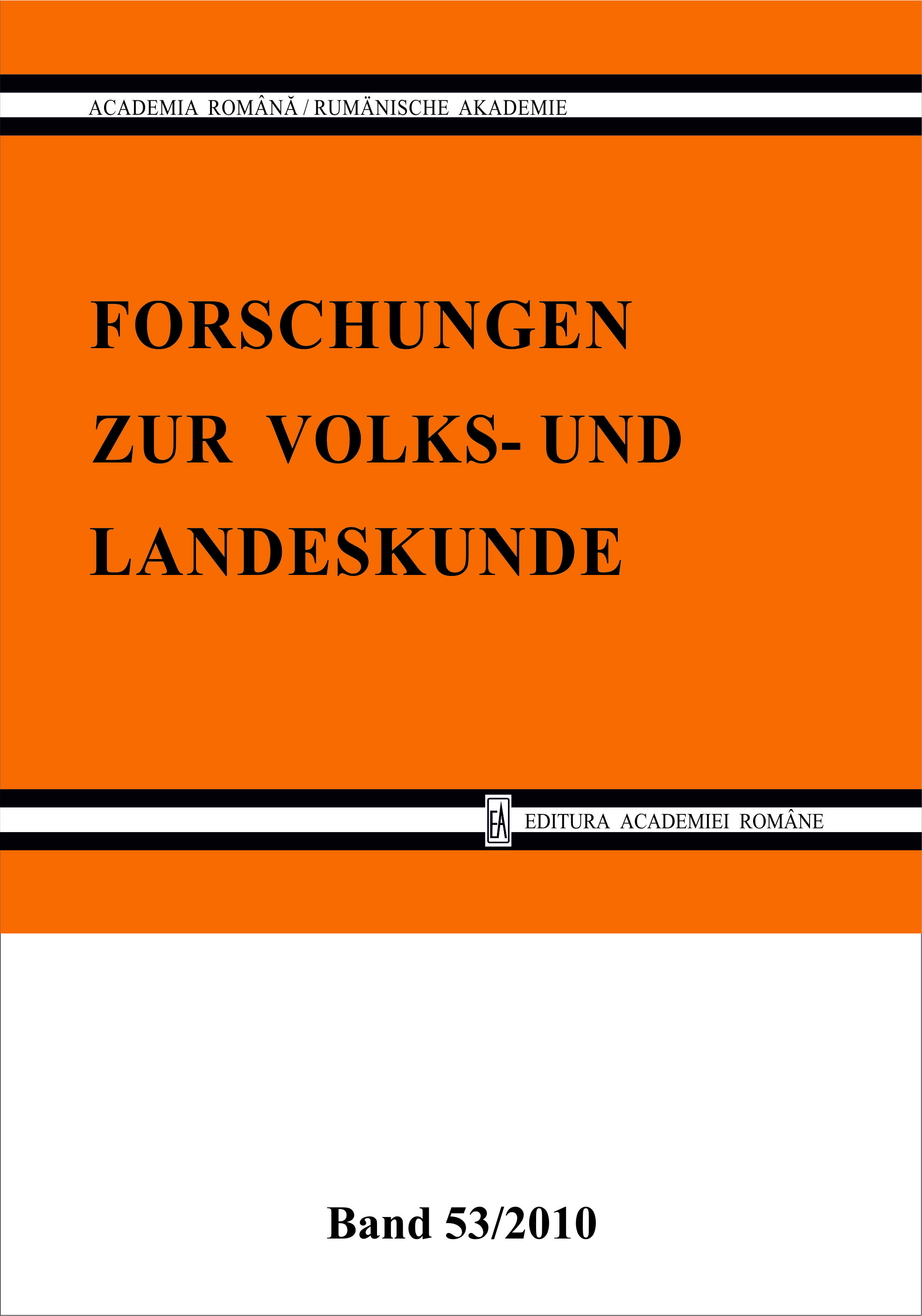 The Jubilee Conference „50 Years Forschungen zur Volks- und Landeskunde. Transylvania and its German Minority“, (16th–18th of October 2009) Cover Image