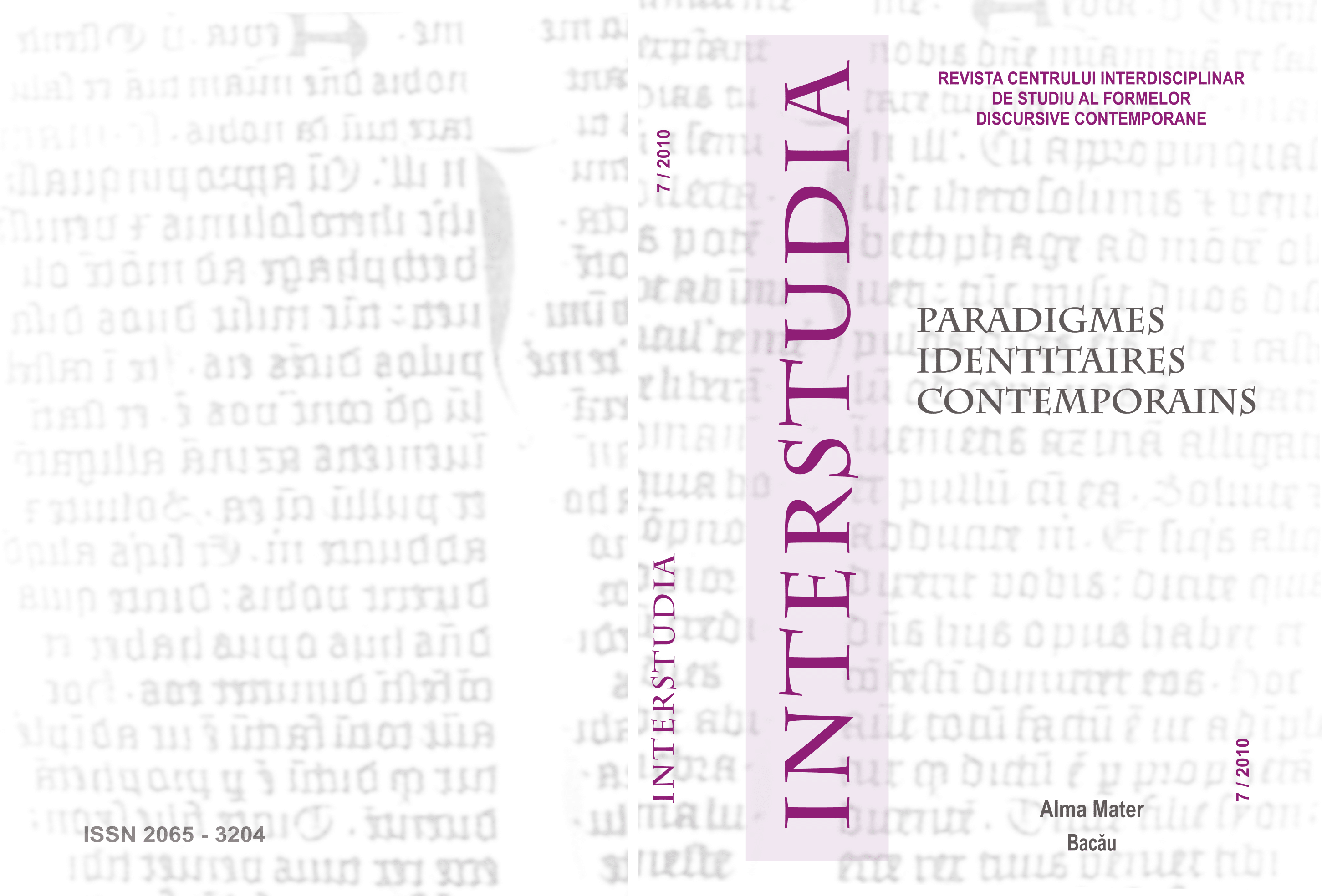 THE INTEGRATION OF BASARABIA TO THE NATIONAL PATRIMONY. GENERAL ASPECTS Cover Image