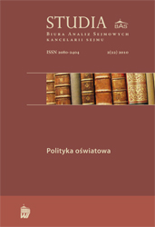 Role of the central government in the reformed education system in Poland. Cover Image