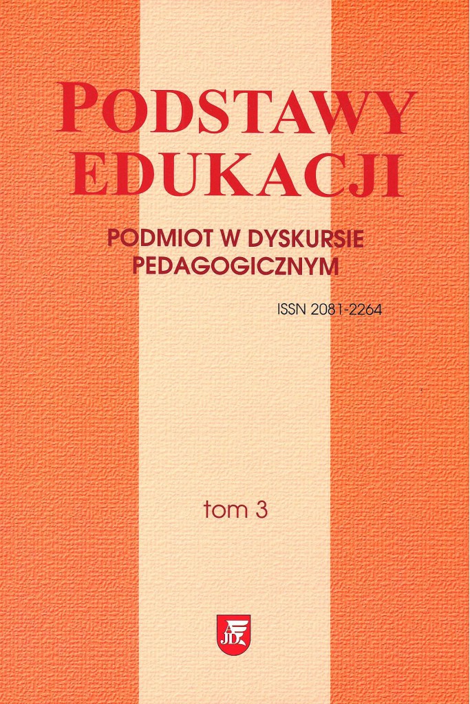 Pupil - a patient in a medical institution in a pedagogical discourse Cover Image