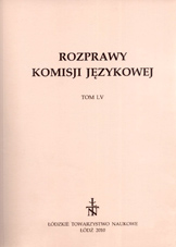 Semantics and structure of oeconyms and anoiconyms of Przykona commune, turek district Cover Image
