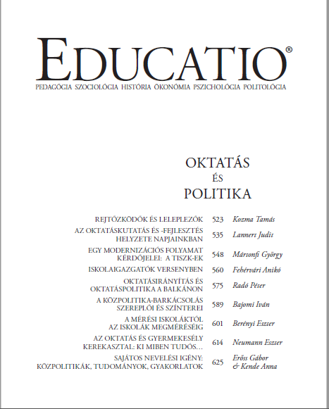 Oktatásirányítás és oktatáspolitika a Balkánon
