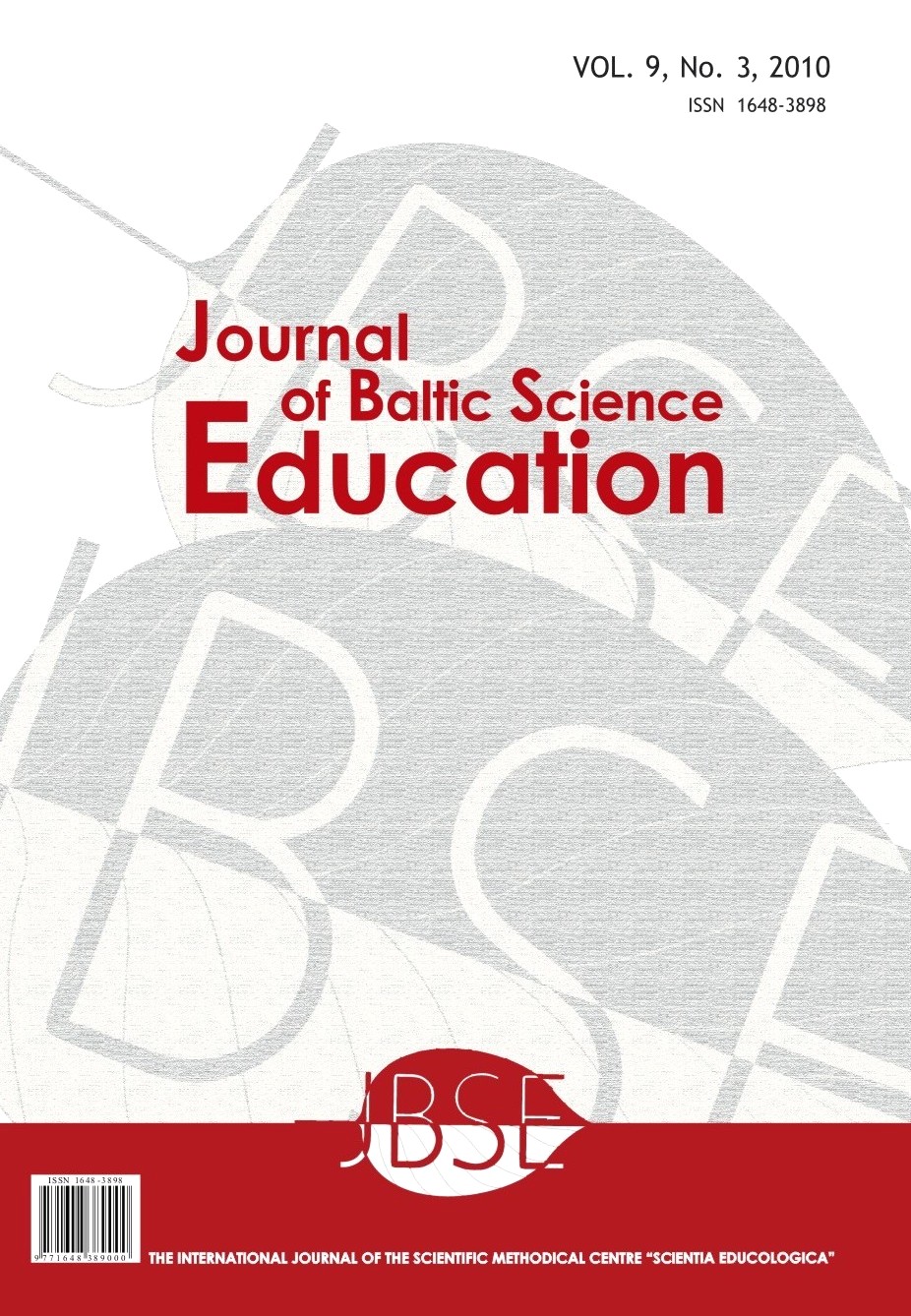 SCIENCE EDUCATION: REGARDING TRENDS AND MAIN PRINCIPLES Cover Image