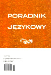 The History of a Verb zaglądać [to look] and its Derivates in the Polish Language (on dictionary material) Cover Image