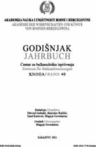 Bibliography of Godišnjak (1-40) -Celebrating the publication of the 40th volume
