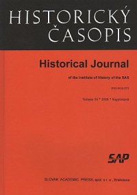 Report on the Activity of the Slovak Historical Society at the SAS in the period 2006-2011 Cover Image