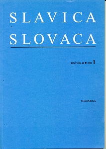 Slavonic Antiquities of Pavol Jozef Šafárik in Slovak (Reflections on work, original language and the translation) Cover Image