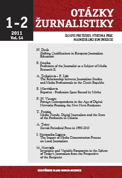 Media Trends, Digital Journalism and the State of the Profession in Croatia Cover Image