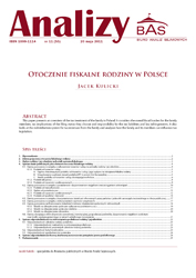 Taxation of the family in Poland. Cover Image