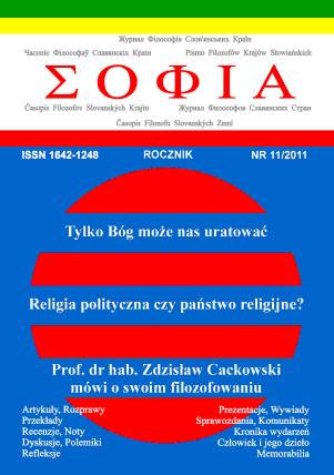 On the Three Kinds of Philosophizing and Philosophy in Slovakia Cover Image