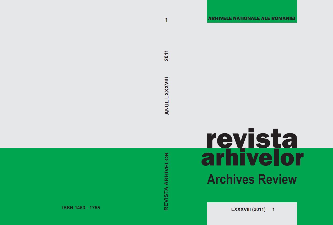Le Service Régional des Archives de l’État d’Arad (1951-1956)  Cover Image