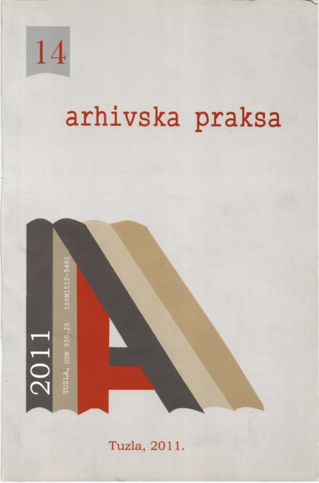 PROTECTION PROBLEMS OF PRIVATE ARCHIVAL MATERIAL IN SERBIA Cover Image