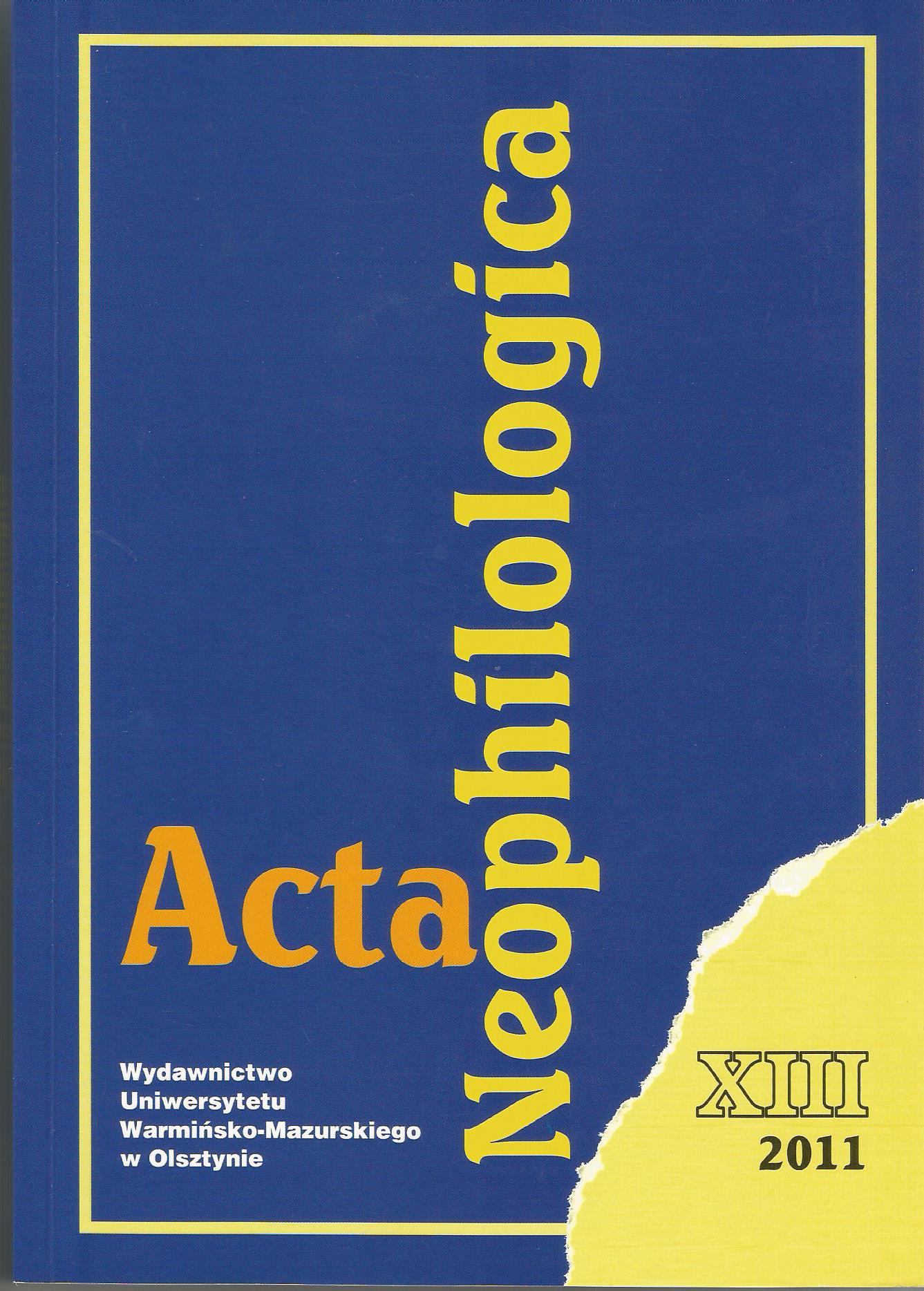 Feminines in structural-systemic and cognitive-functional perspective (based on female names in end 20th and early 21th c. Russian) Cover Image