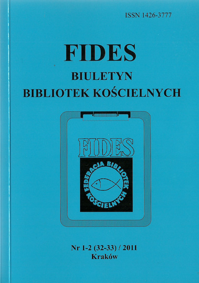 THE PASTORAL LETTERS OF BISHOP STANISLAUS ADAMSKI IN THE COLLECTION OF THE THEOLOGICAL LIBRARY OF THE UNIVERSITY OF SILESIA IN KATOWICE Cover Image