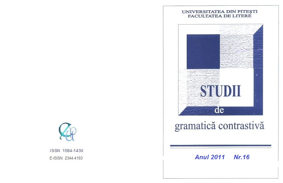 Further Aspects of Gender marking in English and Romanian Cover Image