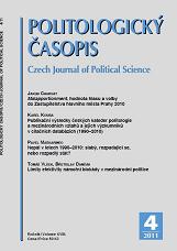 Publication Results of Czech Political Science and International Relations Departments and their Researchers in the Citation Databases (1990–2010) Cover Image
