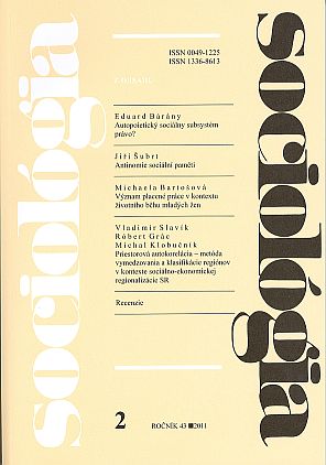 Spatial Autocorrelation – Method for Defining and Classifying Regions in the Context of Socio-Economic Regionalization in the Slovak Republic Cover Image