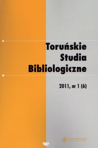 ”Acta Universitatis Lodziesis. Folia Librorum” (1989–2009) – a general characteristic of the publication Cover Image