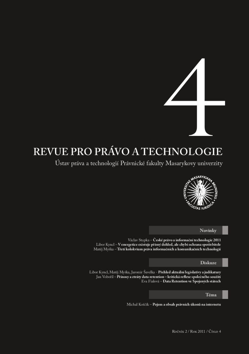 Conference report: Czech Law and Information Technology Cover Image