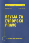 APPLICATION OF COMPETITION RULES OF THE STABILIZATION AND ASSOCIATION AGREEMENT BY SERBIAN COURTS Cover Image