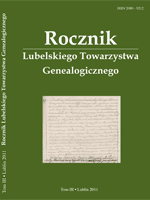 The Kuczyńskis, Coat of Arms Ślepowron, Castellan Line.Genealogical Material from Register Books and Newspapers from the 17th and the 18th Century.
