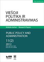 Elements of New Public Management and Implementation of “Voucher in Higher Education” Model in Lithuania Cover Image